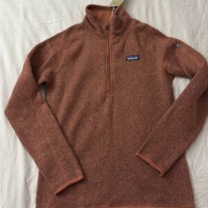 Patagonia Rust Quarter-Zip Pullover